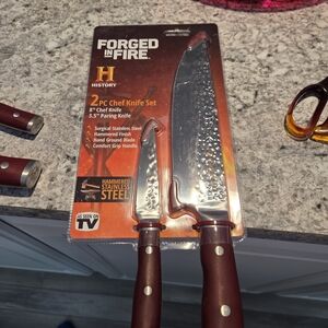 New 2 Pack Bundle 2-Piece Chef Knife Set - 4 Altogether